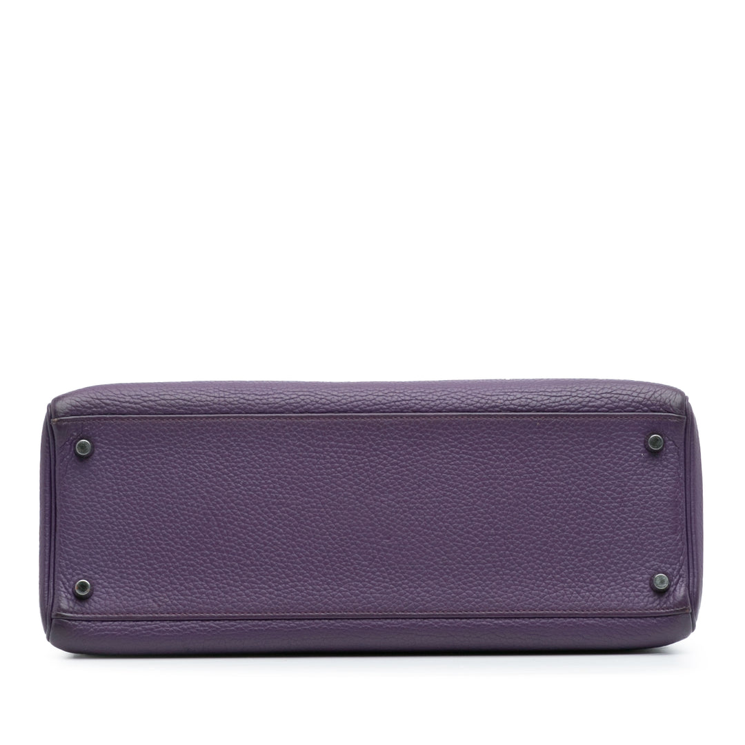 Hermès Togo Kelly II Retourne 35 Violet – GABY PARIS Authentique