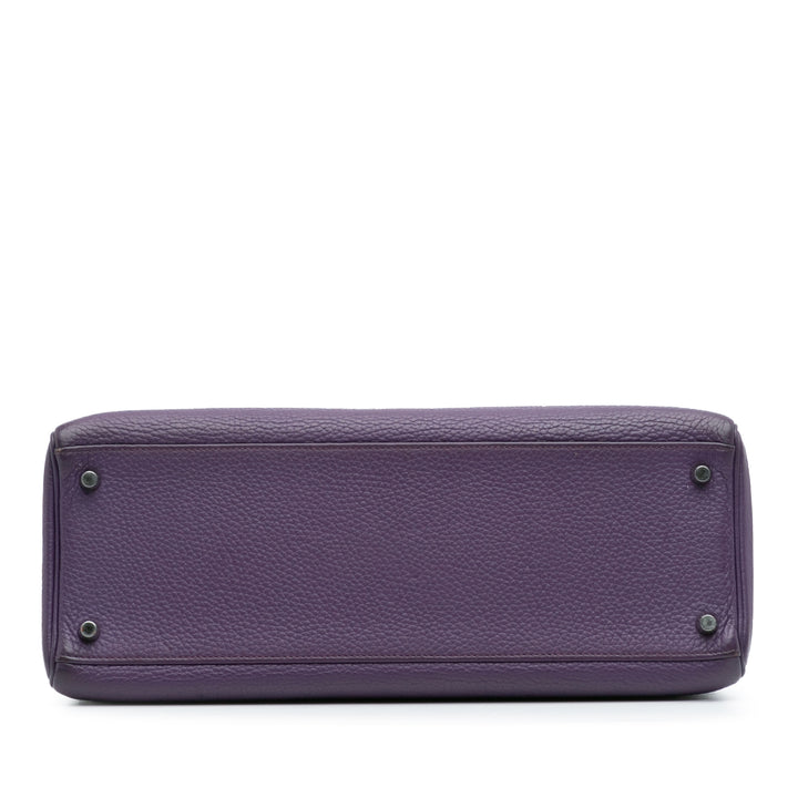 Hermès Togo Kelly II Retourne 35 Violet – GABY PARIS Authentique