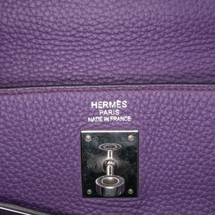 Hermès Togo Kelly II Retourne 35 Violet – GABY PARIS Authentique