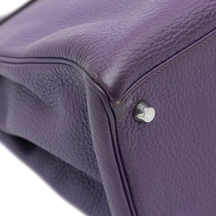 Hermès Togo Kelly II Retourne 35 Violet – GABY PARIS Authentique