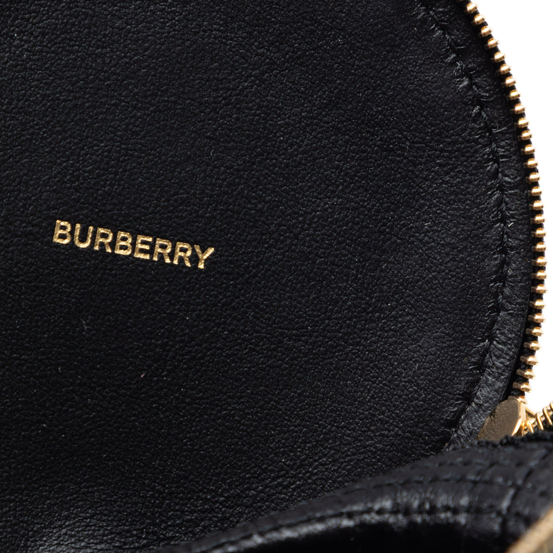 Burberry House Check Cuir Coin Pochette