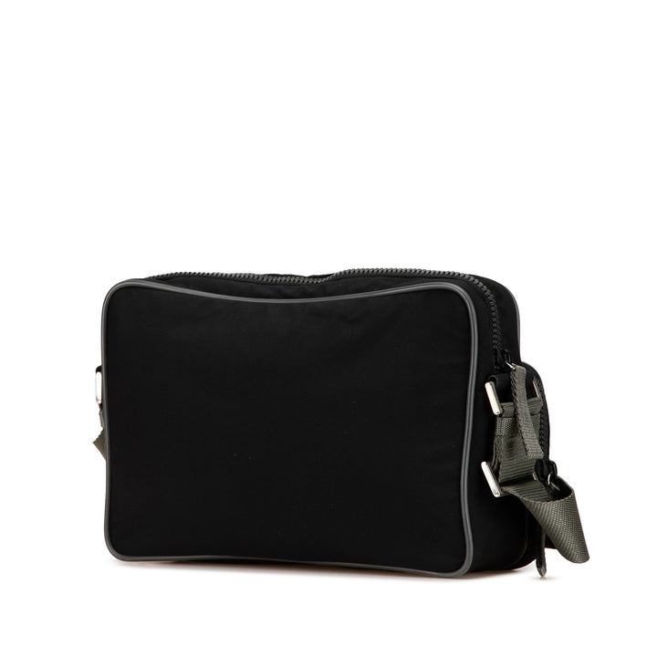 Sports Line Tessuto Front Pocket Crossbody Black - Gaby Paris