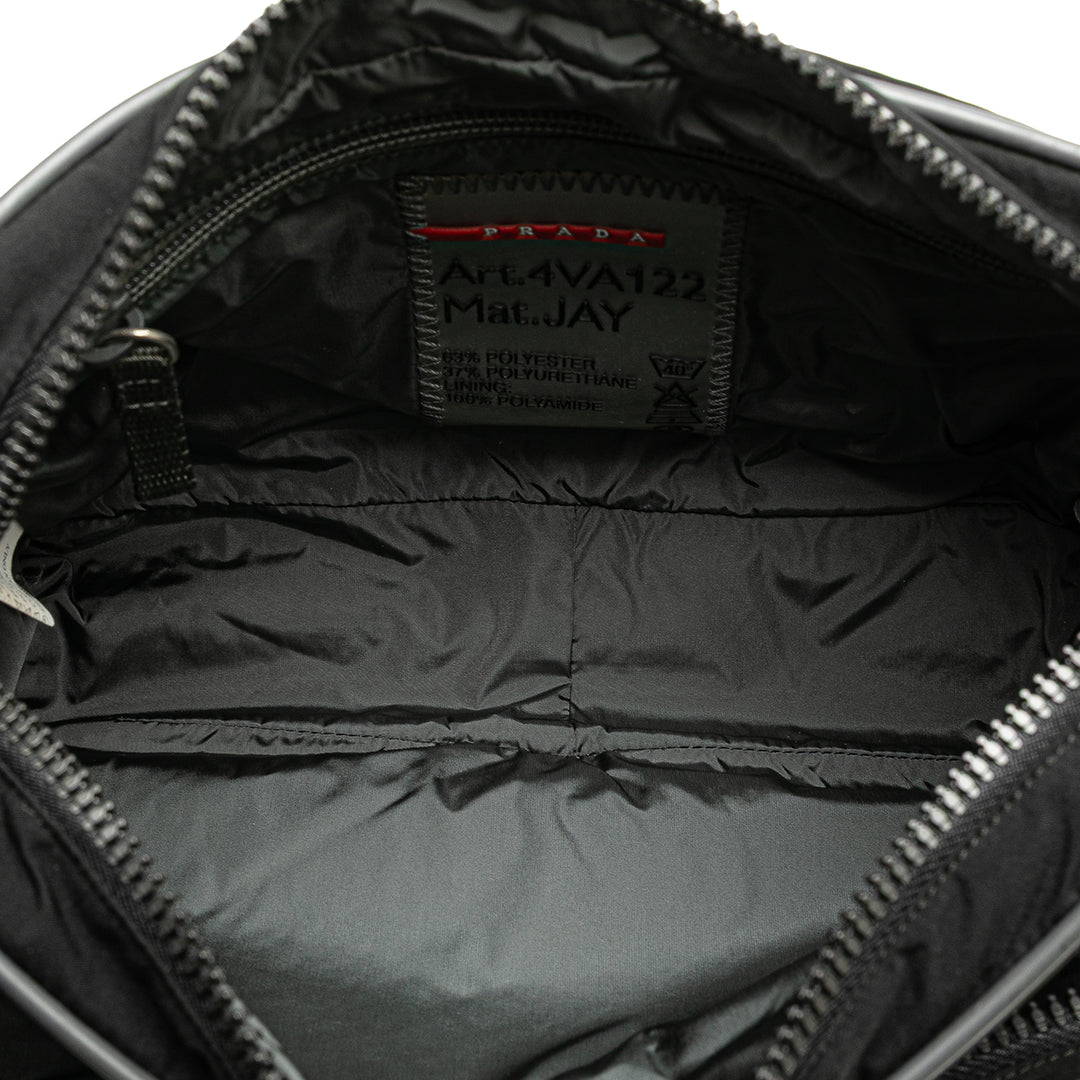 Sports Line Tessuto Front Pocket Crossbody Black - Gaby Paris