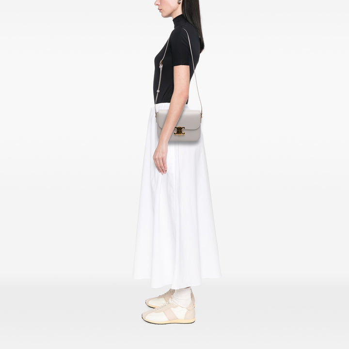 Celine Classique brillant Cuir de veau Triomphe Sac porté croisé