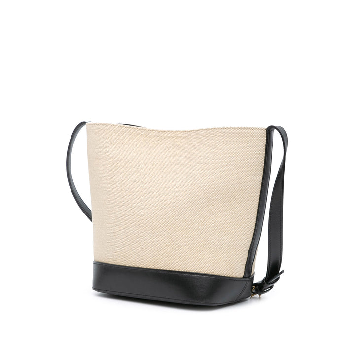 Small Canvas Triomphe Bucket Bag Brown - Gaby Paris