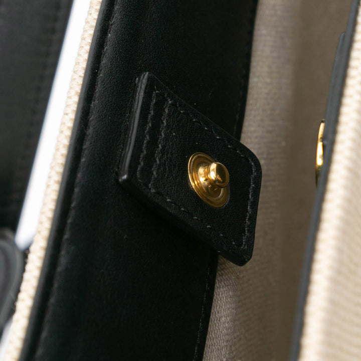 Small Canvas Triomphe Bucket Bag Brown - Gaby Paris