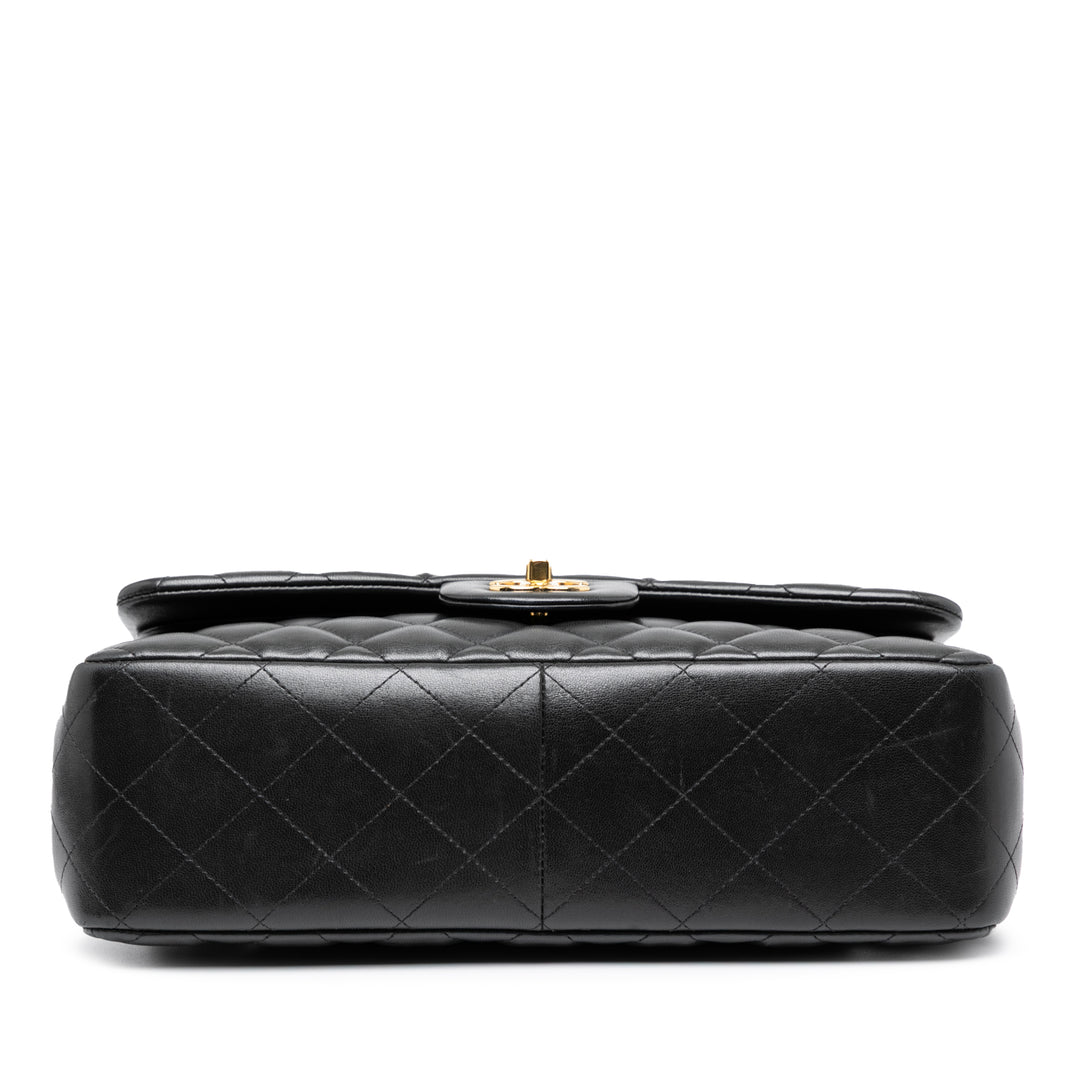 Chanel Jumbo Classic Cuir d’agneau Double rabat Noir – GABY PARIS Authentique