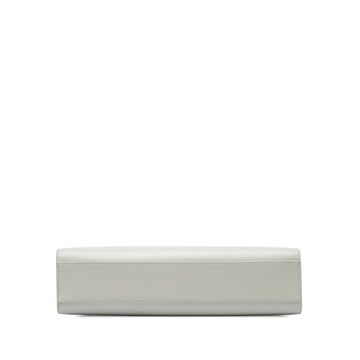 Saint Laurent Manhattan Sac Moyen Cuir de veau lisse Blanc – vue 3 – GABY PARIS