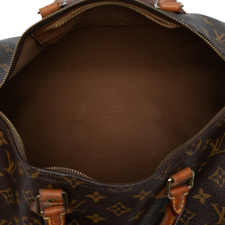 Louis Vuitton Monogram Speedy 35 Marron