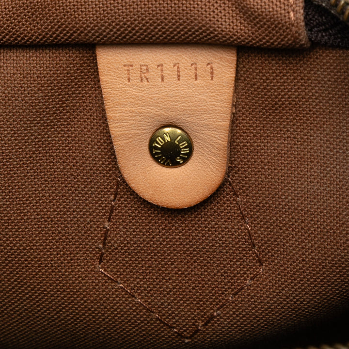 Louis Vuitton Monogram Speedy 35 Marron