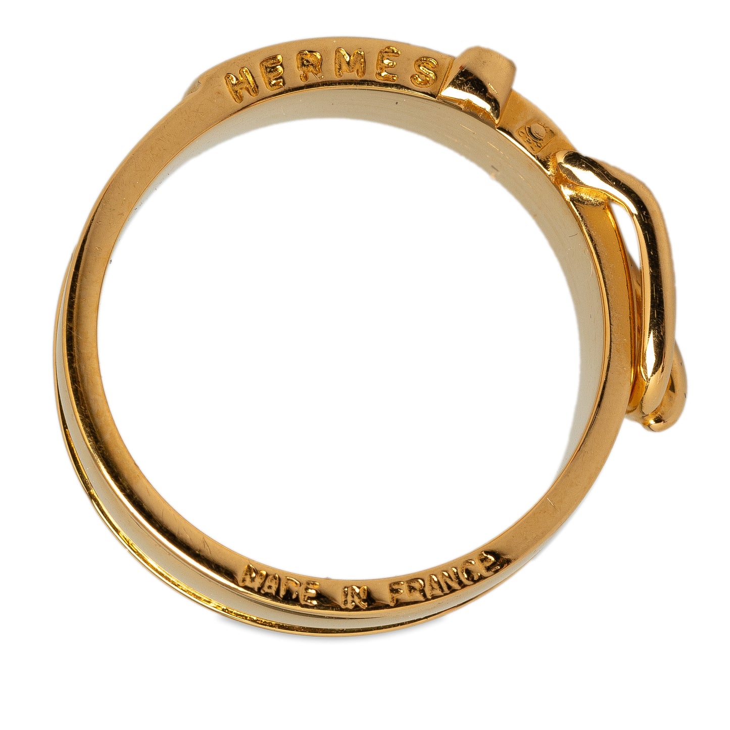 Buckle Bijouterie Fantaisie Scarf Ring Gold - Gaby Paris