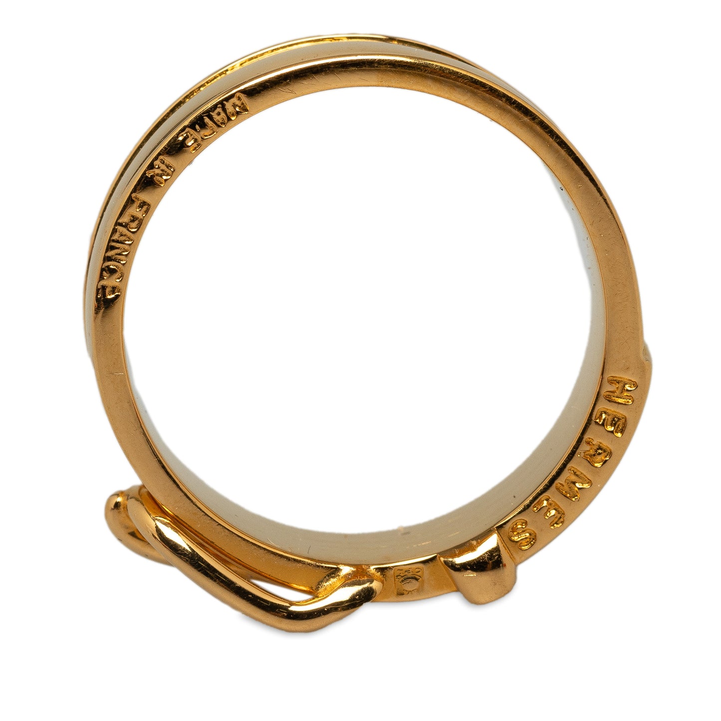 Buckle Bijouterie Fantaisie Scarf Ring Gold - Gaby Paris