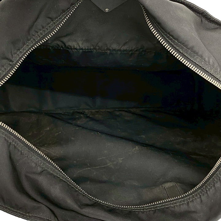 Prada Cabas Zippé Tessuto Noir – vue 4 – GABY PARIS
