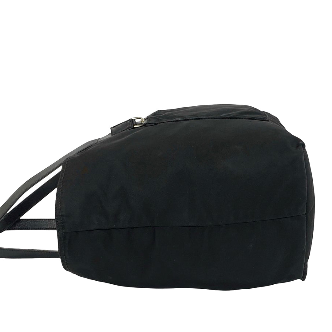 Prada Cabas Zippé Tessuto Noir – vue 6 – GABY PARIS