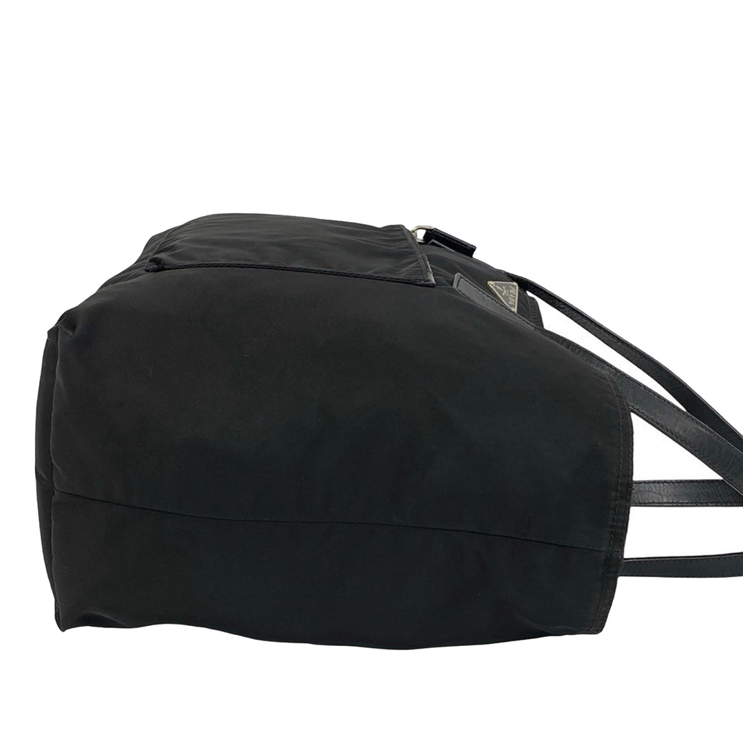 Prada Cabas Zippé Tessuto Noir – vue 7 – GABY PARIS