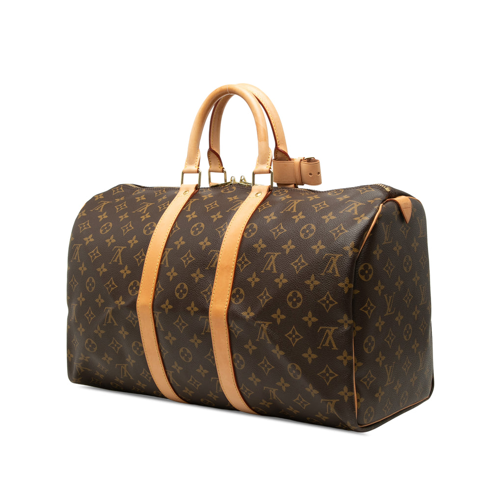 Louis Vuitton Keepall 45 Monogram Marron – vue 2 – GABY PARIS