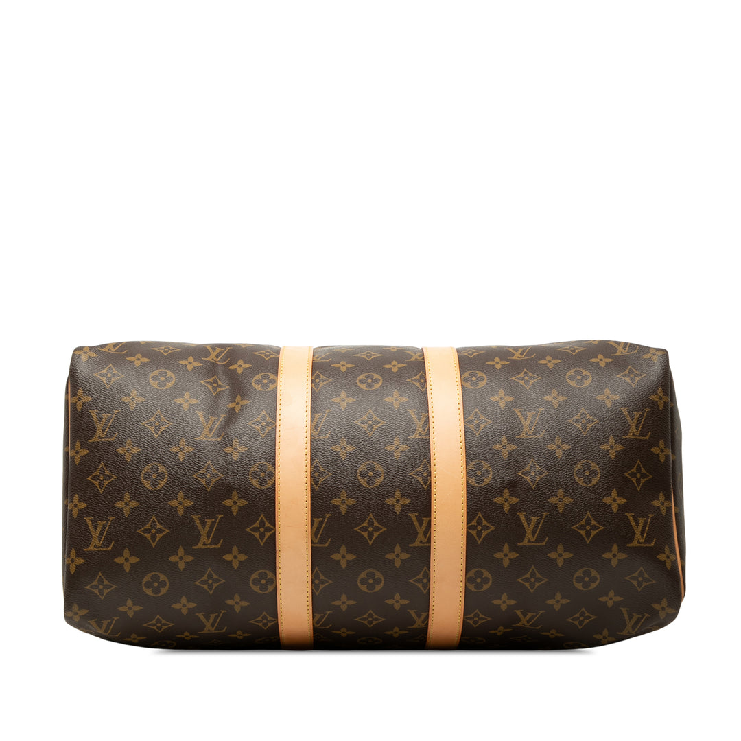 Louis Vuitton Keepall 45 Monogram Marron – vue 3 – GABY PARIS