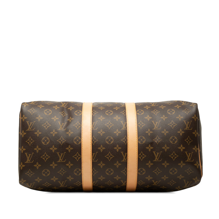 Louis Vuitton Keepall 45 Monogram Marron – vue 3 – GABY PARIS