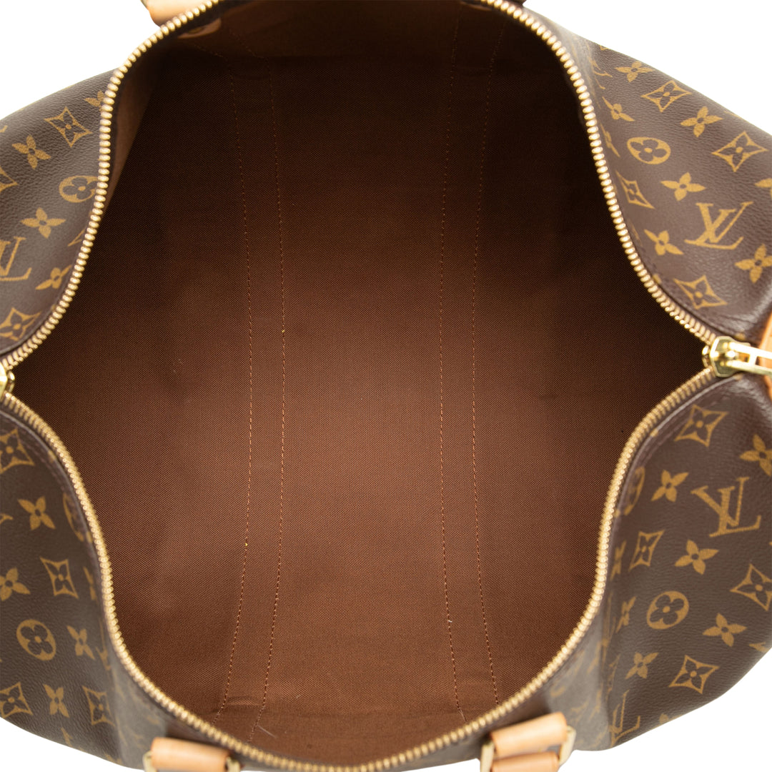 Louis Vuitton Keepall 45 Monogram Marron – vue 4 – GABY PARIS