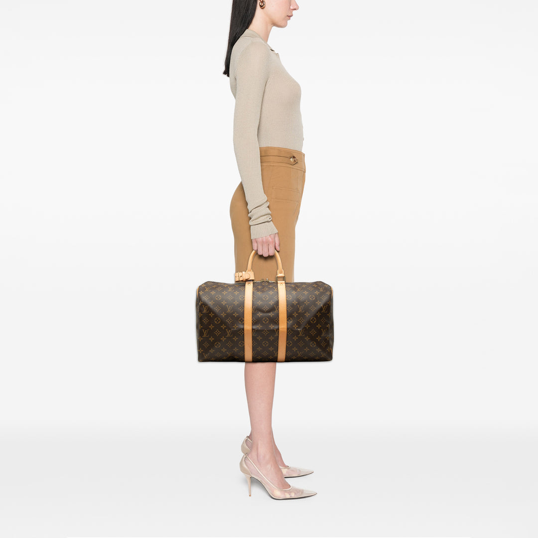 Louis Vuitton Keepall 45 Monogram Marron – vue 6 – GABY PARIS
