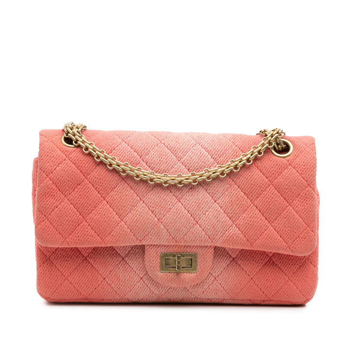 Chanel Reissue 2.55 Quilted Jean Ombre Double rabat 225 Orange