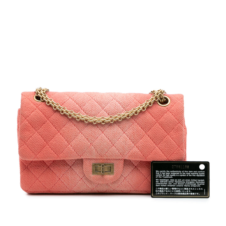 Chanel Reissue 2.55 Quilted Jean Ombre Double rabat 225 Orange