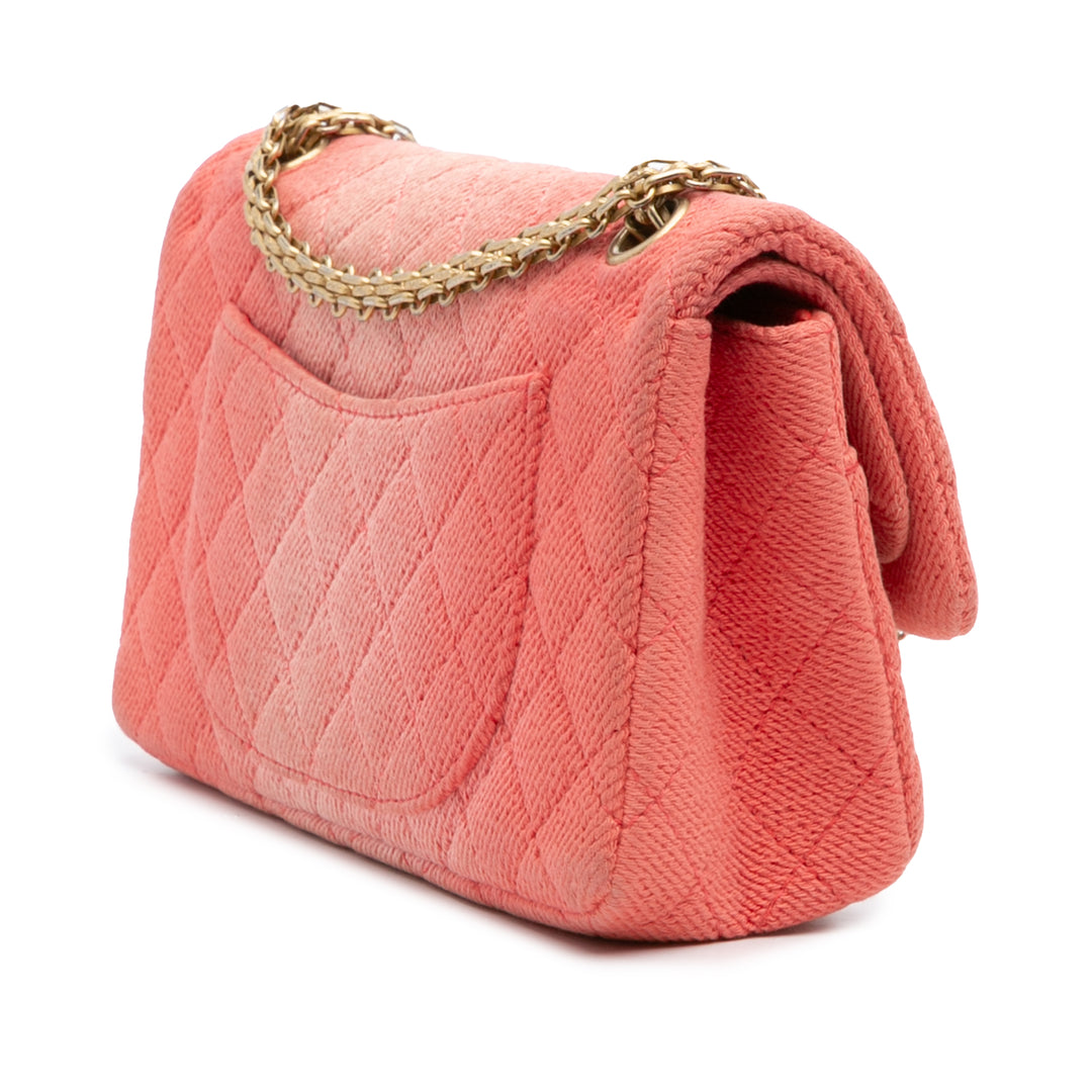 Chanel Reissue 2.55 Quilted Jean Ombre Double rabat 225 Orange