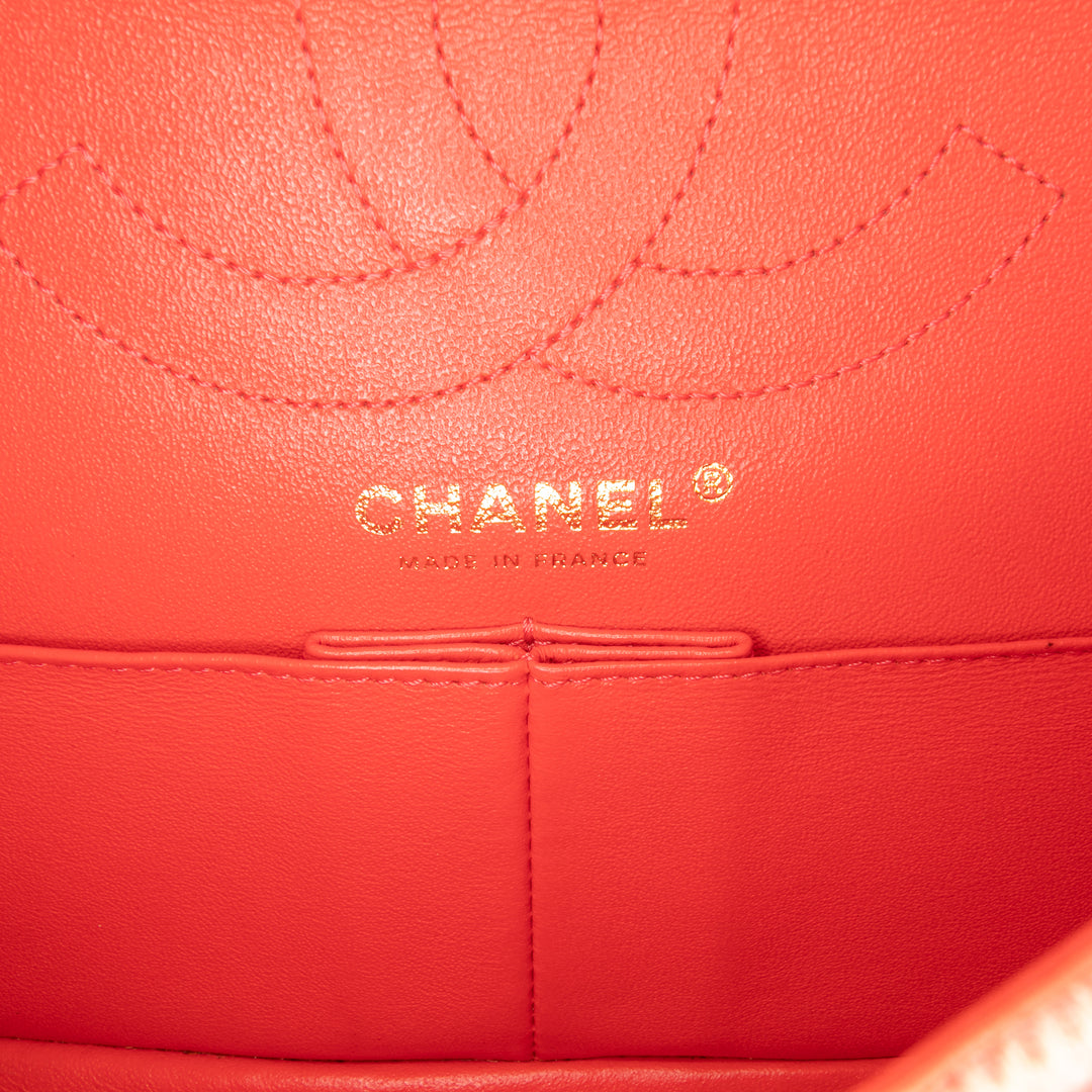 Chanel Reissue 2.55 Quilted Jean Ombre Double rabat 225 Orange