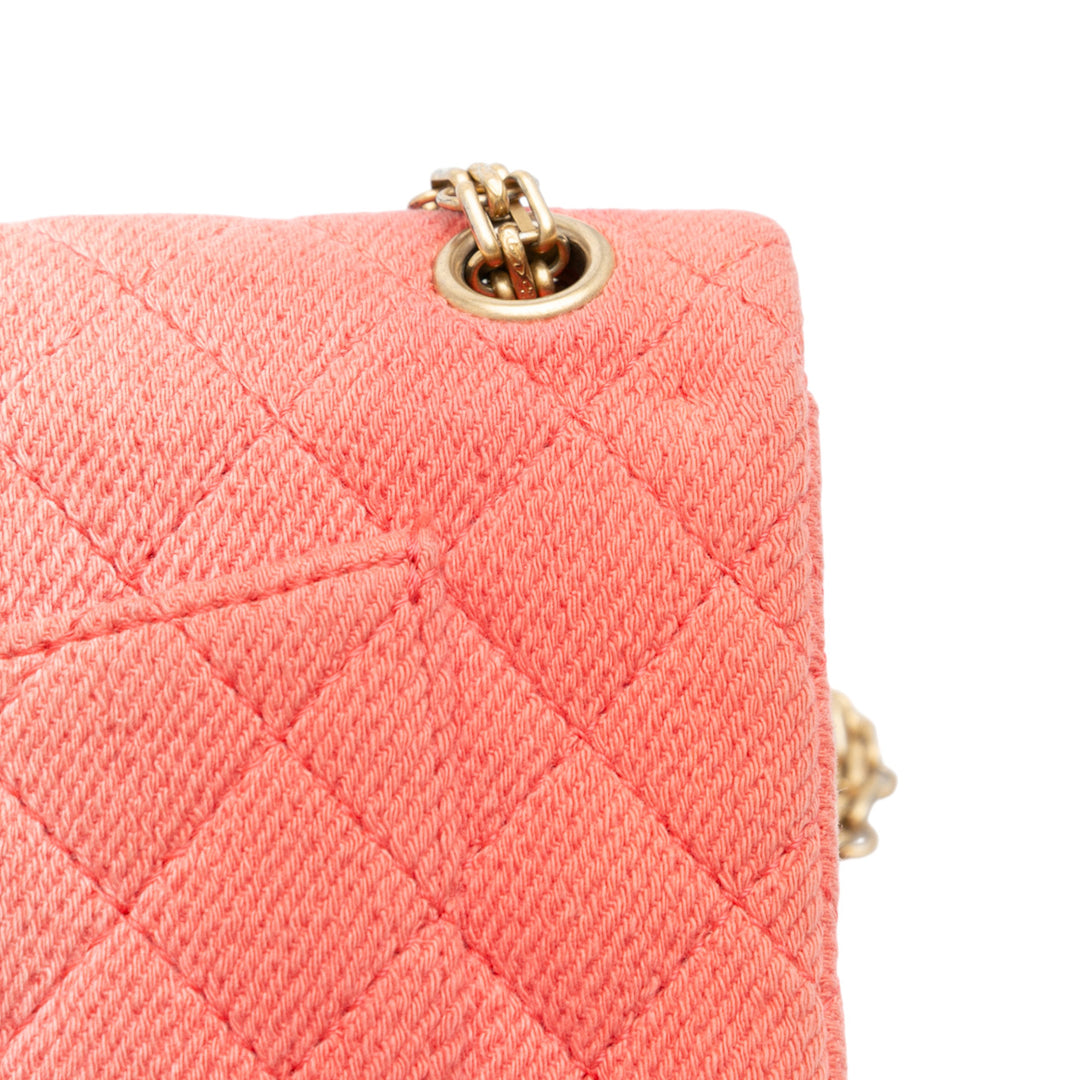 Chanel Reissue 2.55 Quilted Jean Ombre Double rabat 225 Orange