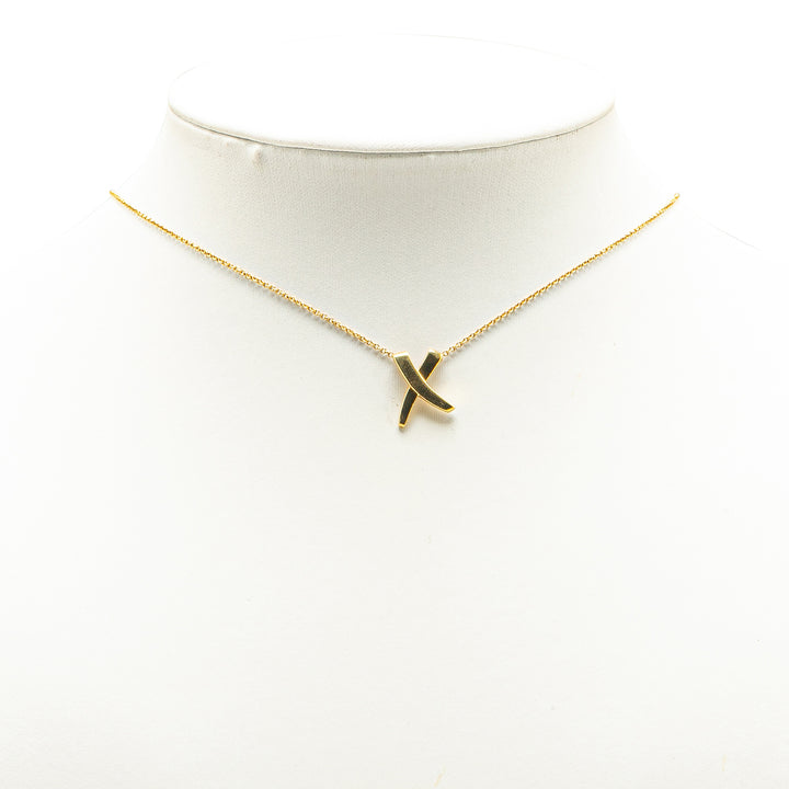 Paloma Picasso 18K Yellow Gold Paloma's Graffiti X Pendant Necklace Gold - Gaby Paris