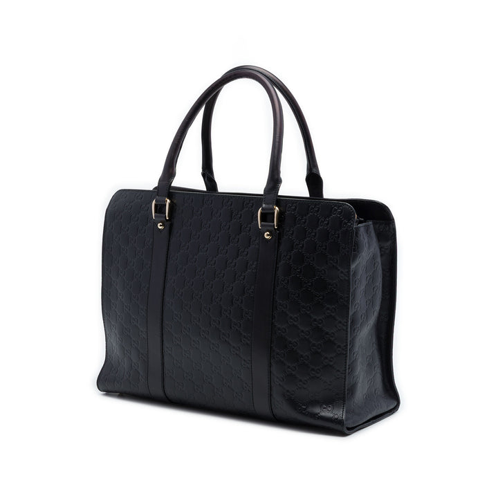 Guccissima Porte-documents Moyen Noir