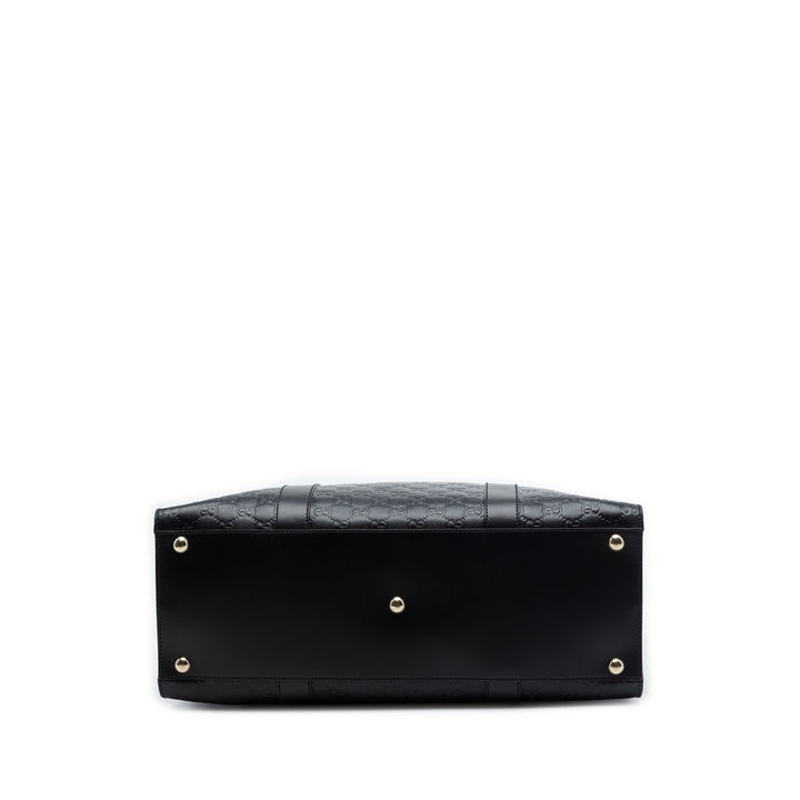 Guccissima Porte-documents Moyen Noir