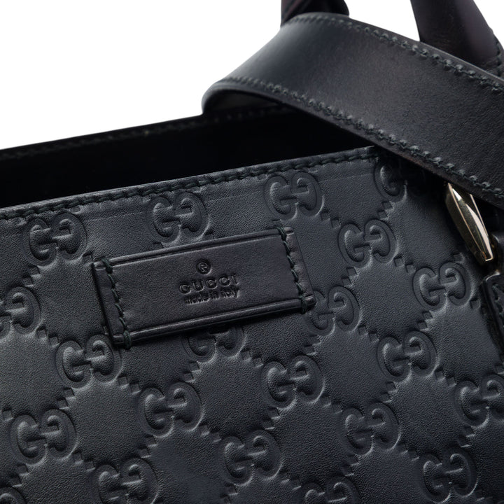 Guccissima Porte-documents Moyen Noir