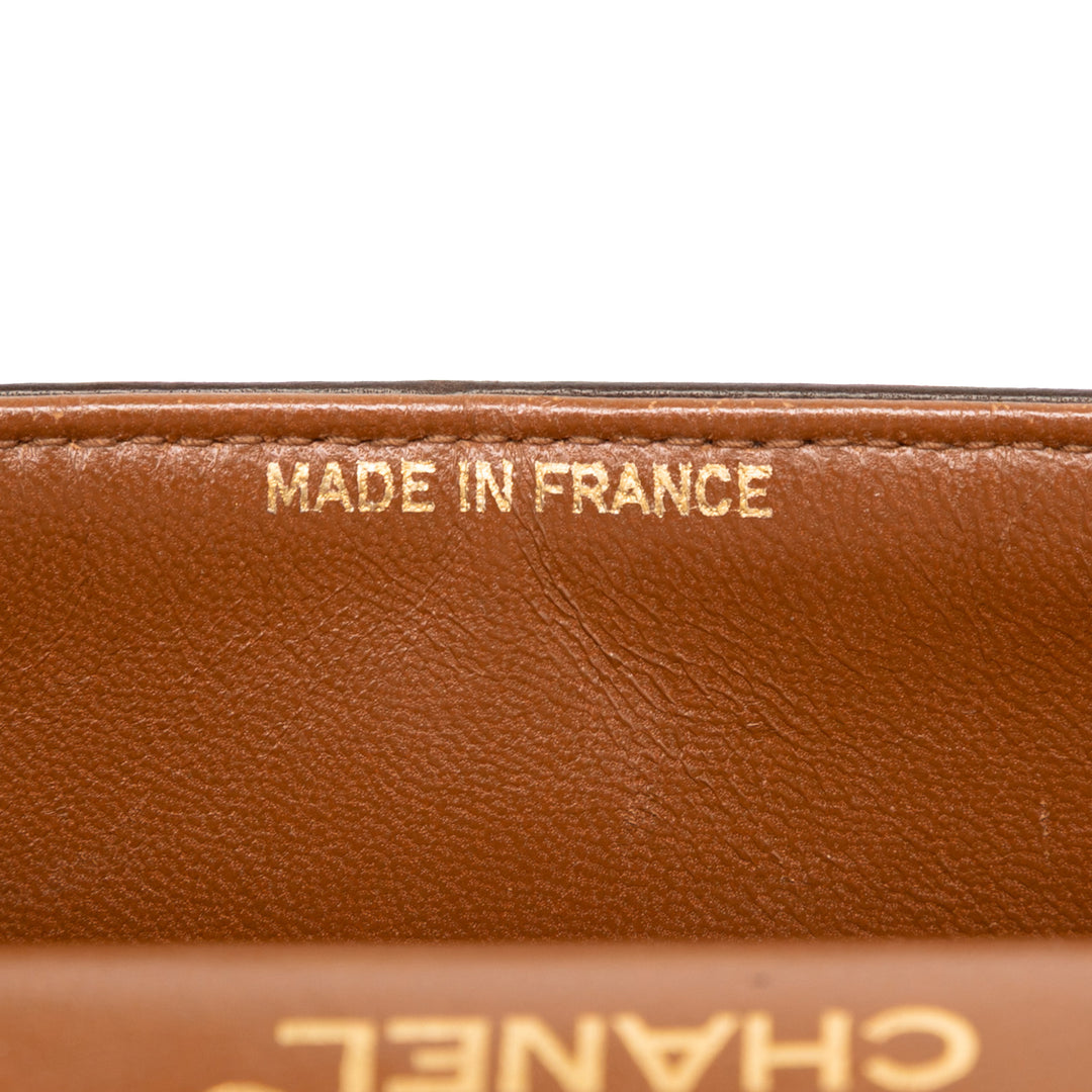 Chanel Medium Classic Cuir d’agneau Double rabat Marron – GABY PARIS Authentique