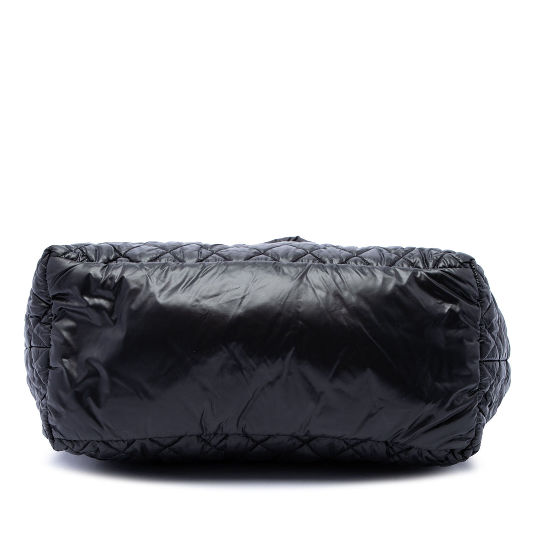 Matelassé Réversible Coco Cocoon Cabas Grand Noir
