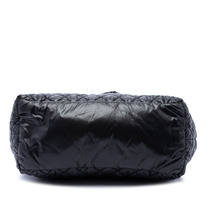 Matelassé Réversible Coco Cocoon Cabas Grand Noir