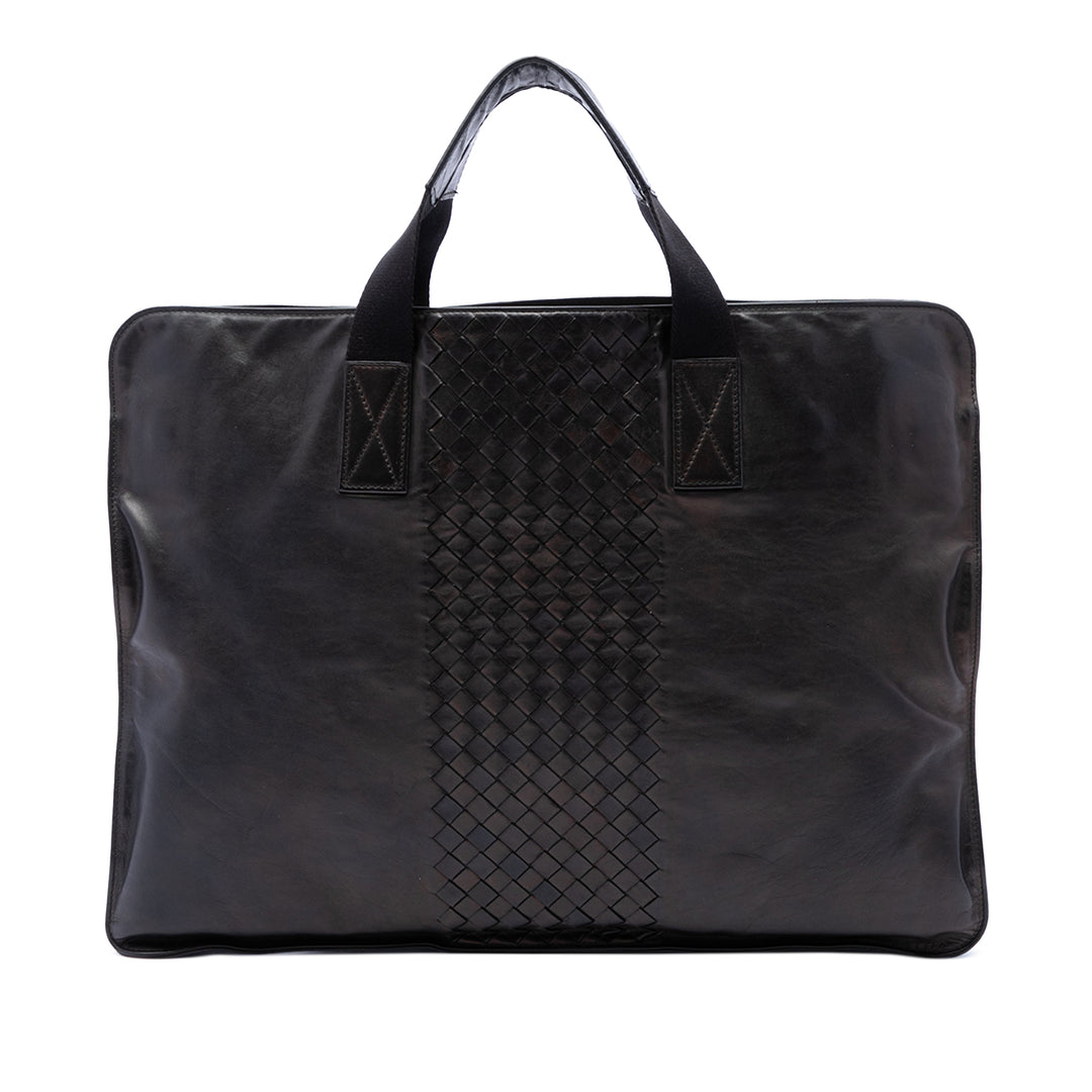 Bottega Veneta Intrecciato à finitions Souple Porte-documents Noir – vue principale – GABY PARIS