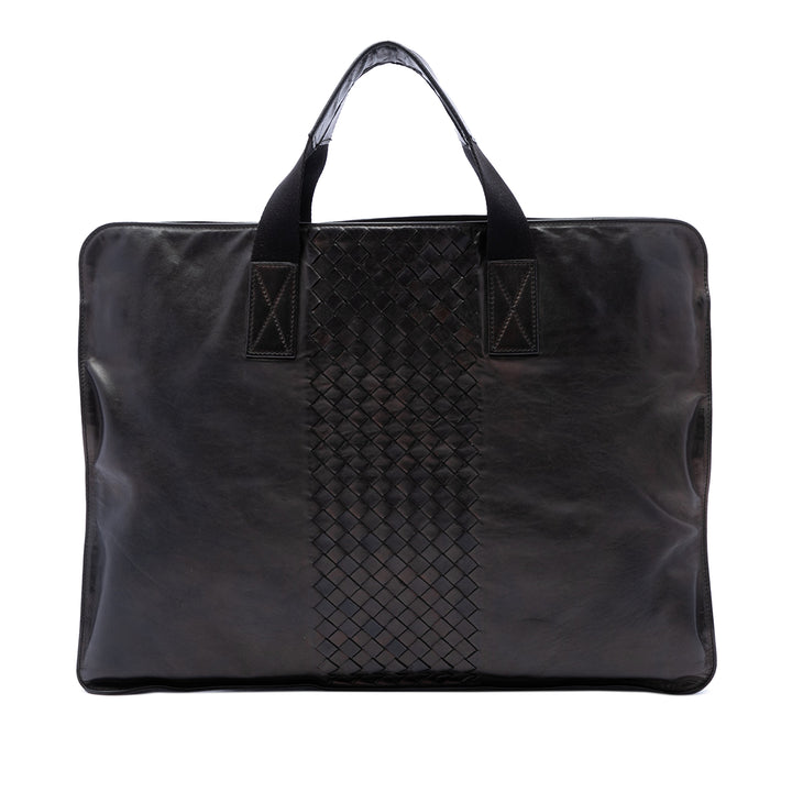 Bottega Veneta Intrecciato à finitions Souple Porte-documents Noir – vue principale – GABY PARIS