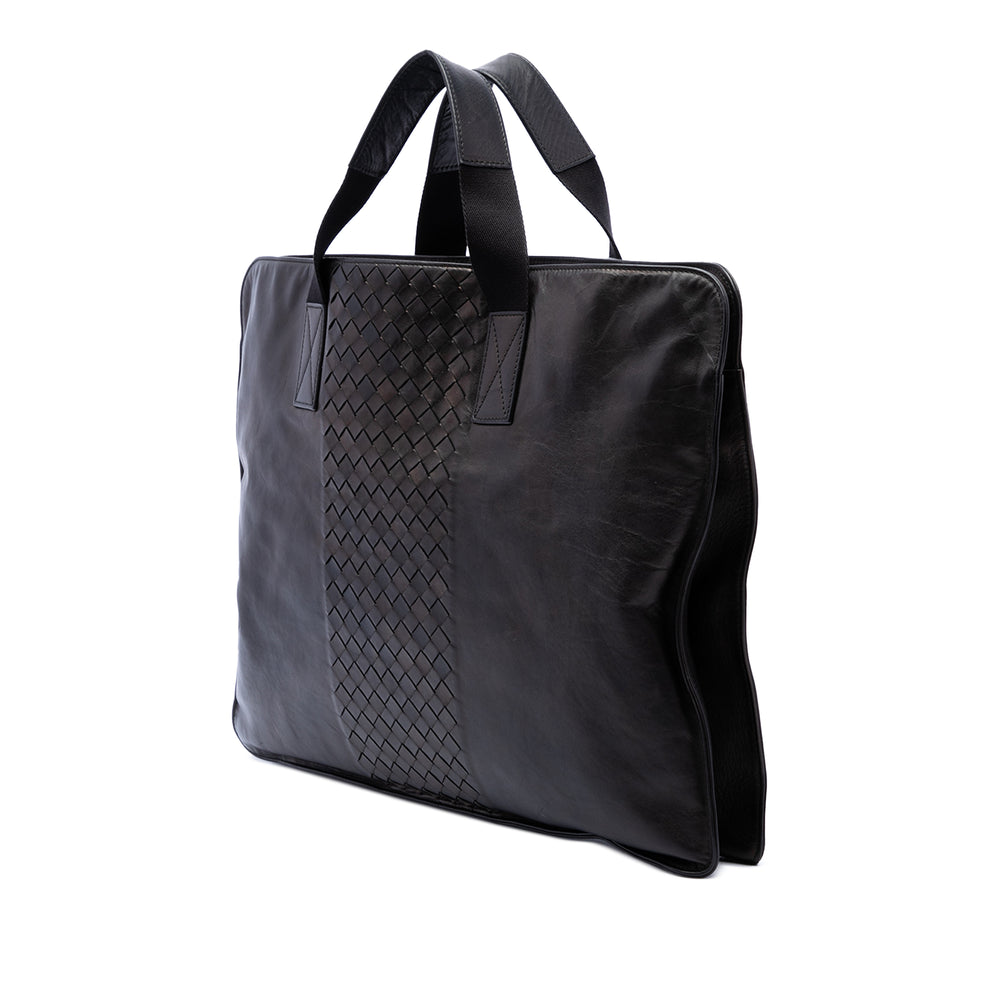 Bottega Veneta Intrecciato à finitions Souple Porte-documents Noir – vue 2 – GABY PARIS