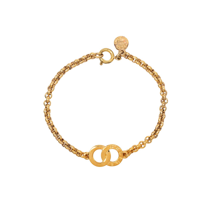 Celine plaqué Circle Charm Bracelet
