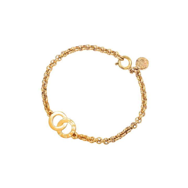 Celine plaqué Circle Charm Bracelet