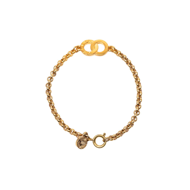 Celine plaqué Circle Charm Bracelet