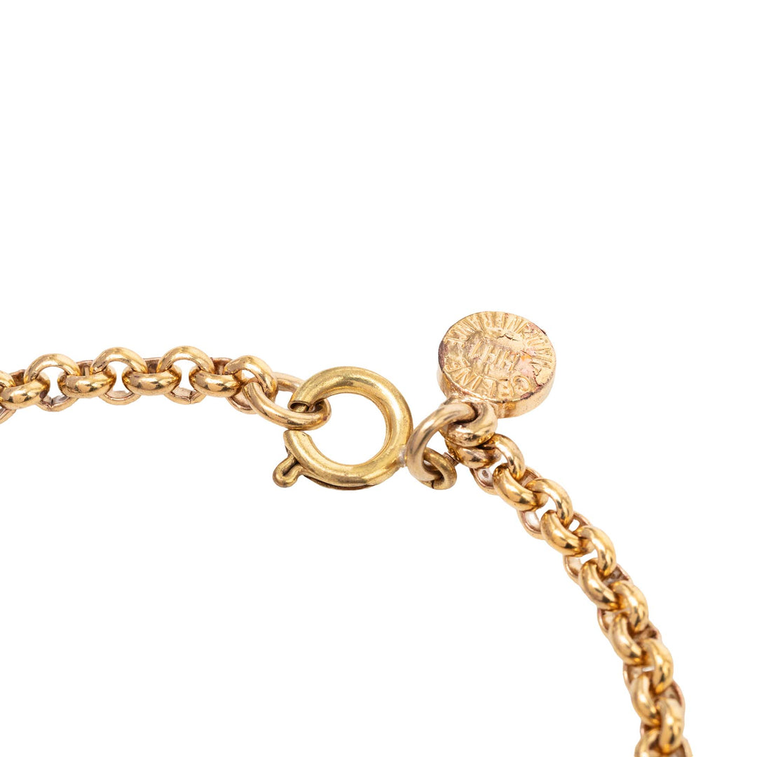 Celine plaqué Circle Charm Bracelet