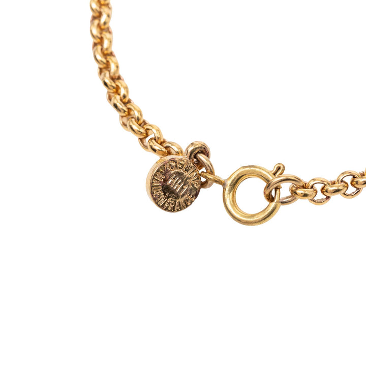 Celine plaqué Circle Charm Bracelet