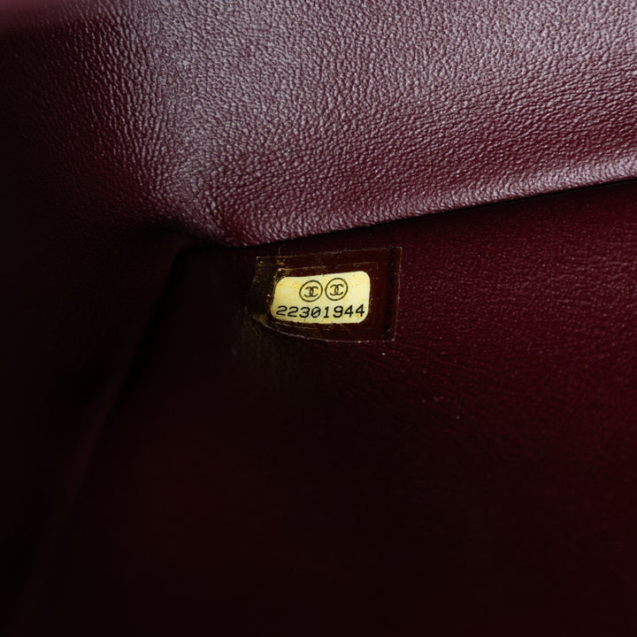 Chanel Medium Chevron Cuir de veau Coco Envelope à rabat
