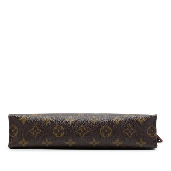 Louis Vuitton Édition limitée Patches et Travel Stickers Toiletry 26 Pochette Monogram Marron – vue 3 – GABY PARIS