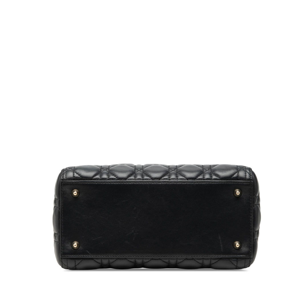 Dior Lady Dior Cannage Moyen Cuir d'agneau