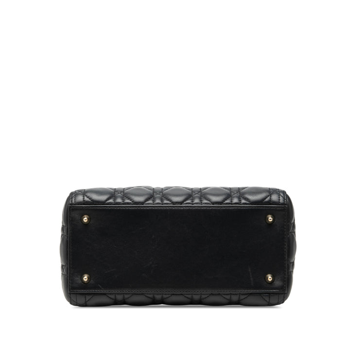 Dior Lady Dior Cannage Moyen Cuir d'agneau