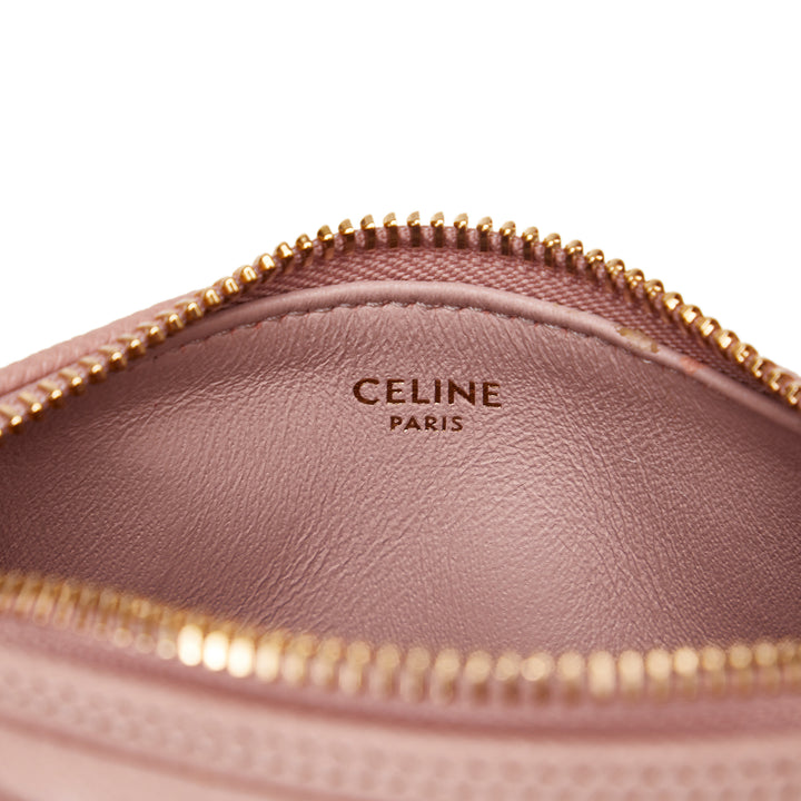 Mini Grained Leather Chain Boston Pink - Gaby Paris