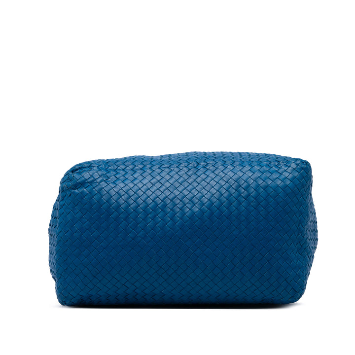 Bottega Veneta Cabas Intrecciato Cesta nappa Grand Bleu – vue 3 – GABY PARIS